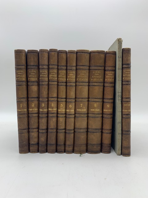 Annali d'Italia dal 1750 compilati da A. Coppi. Tomo I (-IX); Indici (parte I, II)